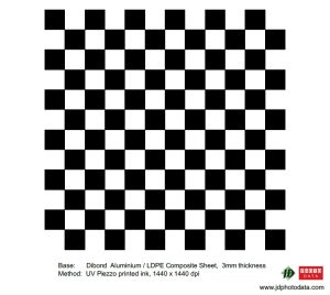 Inkjet Printed Checkerboard Target
