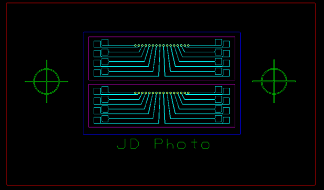 photomask layout composite layers